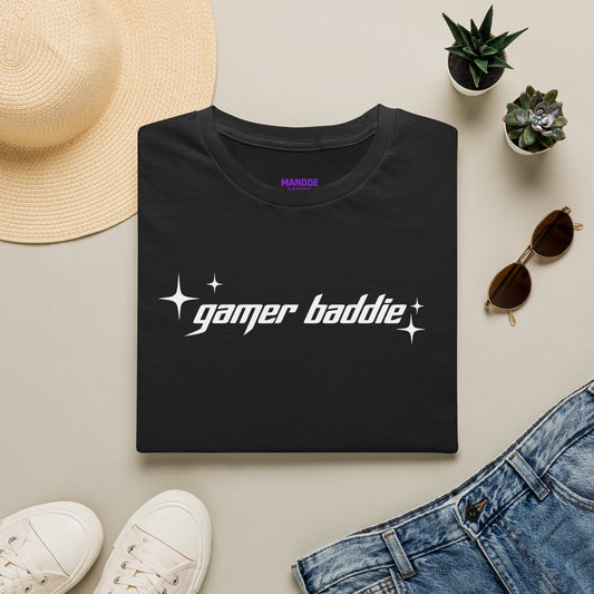 Gamer Baddie Tee — Retro Lip & Lollipop Graphic T-Shirt
